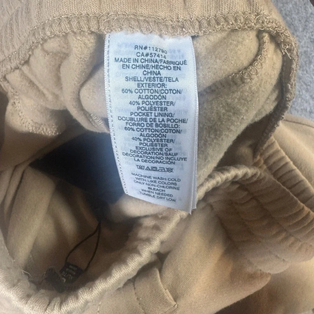 True Religion Mens Tan Khaki Horseshoe Logo Jogger Sweatpants XL RN112790